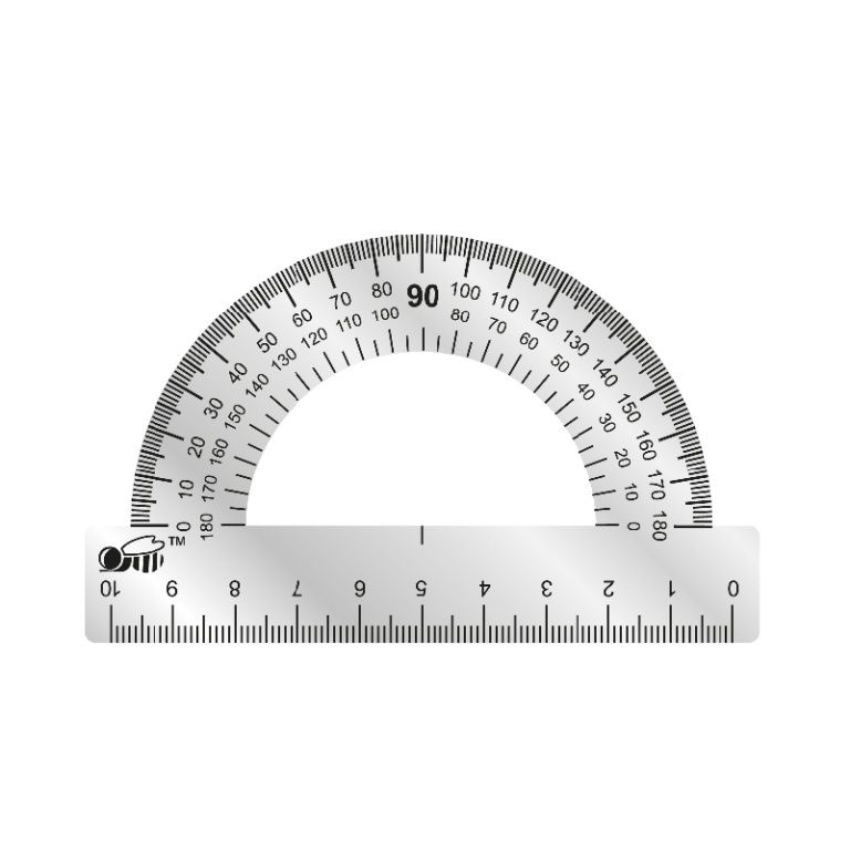 Транспортир школьный картинка