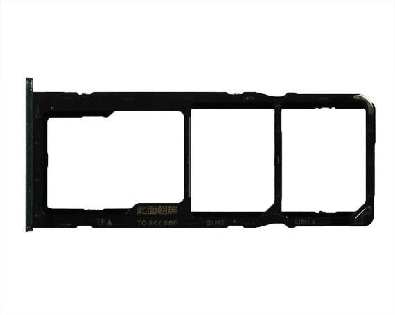 Держатель SIM Samsung A20S (2 SIM) черный