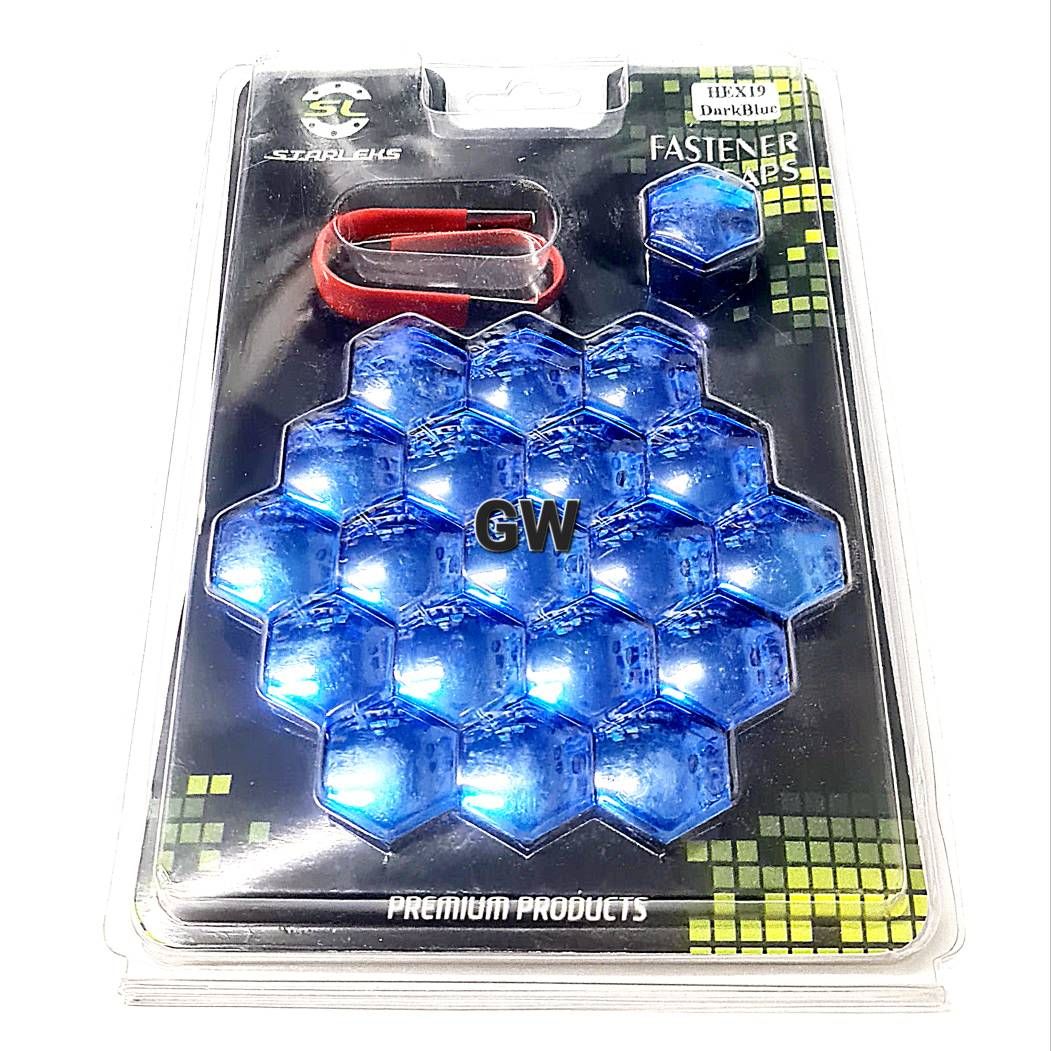 Декоративные колпачки для колесного крепежа цвет темно синий 4