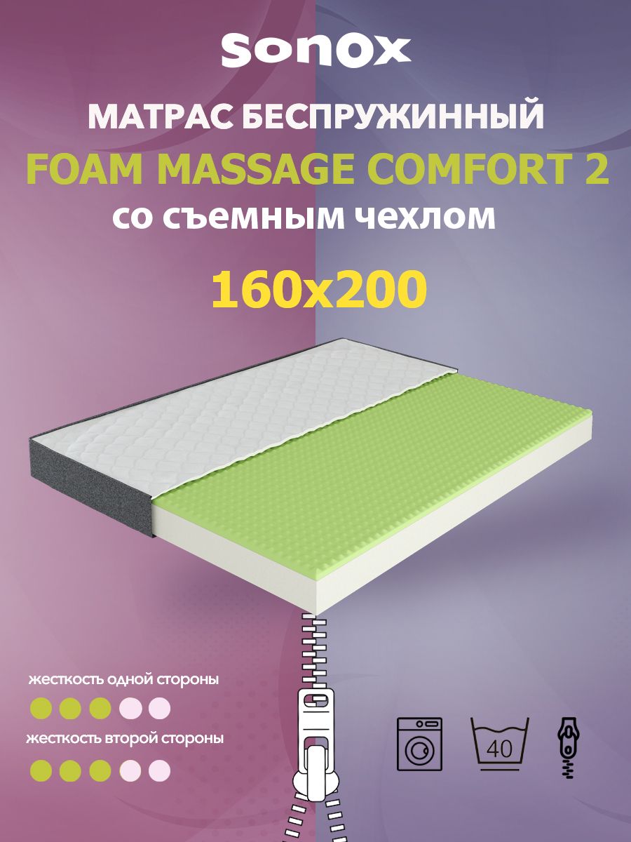 sonox матрас 160х200 жесткий