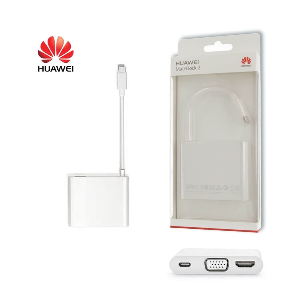 USB-хаб Док-станция HUAWEI MateDock 2 USB-C - купить с доставкой по  выгодным ценам в интернет-магазине OZON (1428377699)