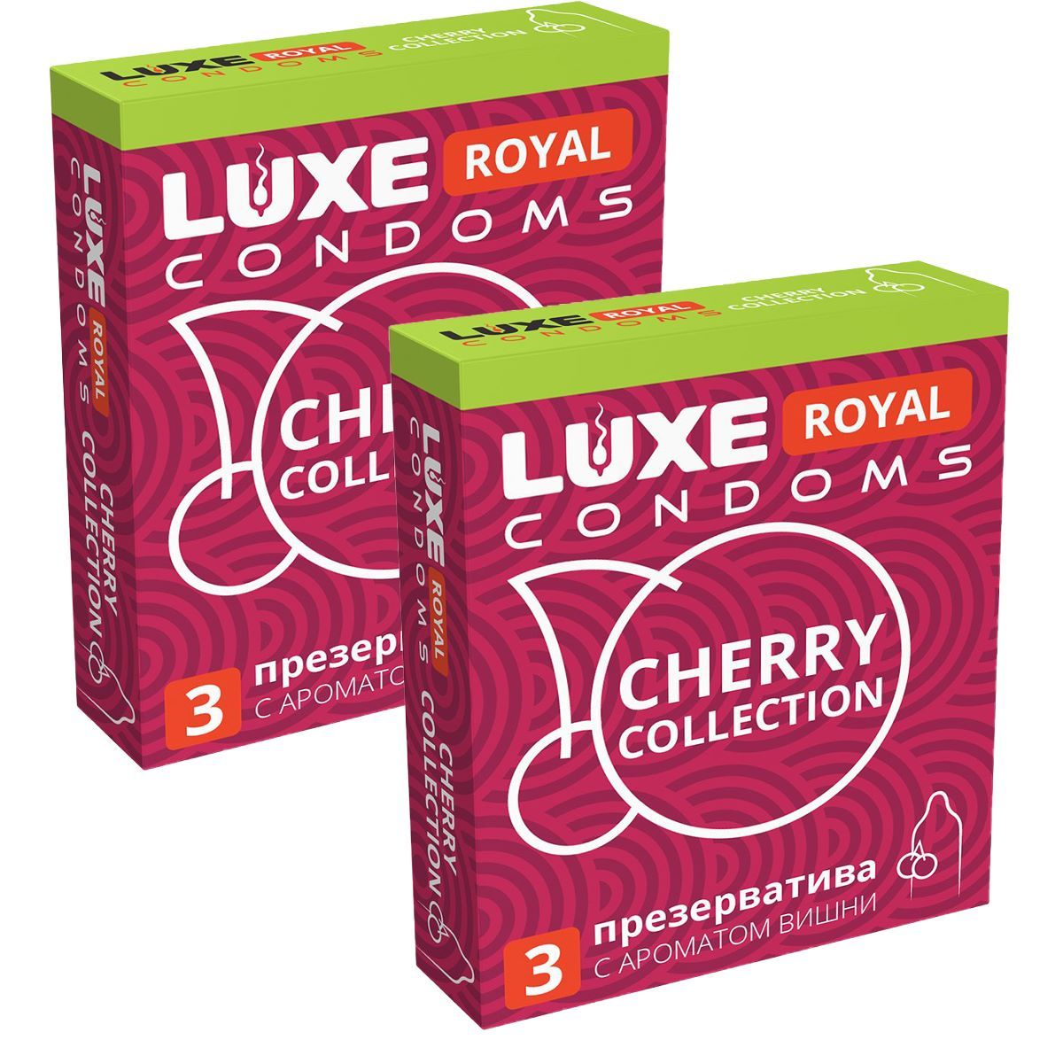 Cherry collection. Luxe Royal презервативы вишня. Вишня Люкс. Вишня Роял Тияго.