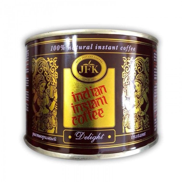 Индийский кофе фото Кофе растворимый JFK "Indian instant" Delight, 45г - купить в интернет-магазине 