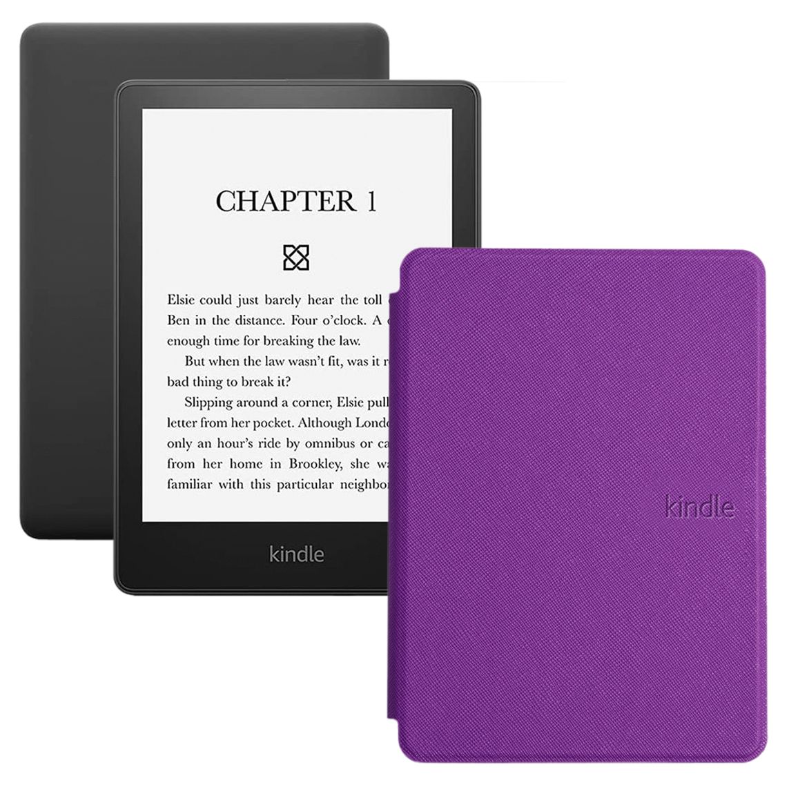 Amazon Kindle 6.8" Электронная книга PaperWhite 2021 16Gb SO + обложка, фиолетовый