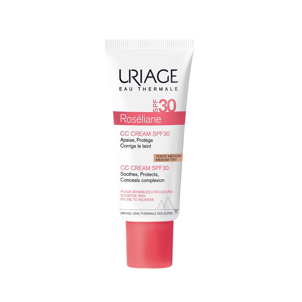 Uriage / Roseliane CC Cream SPF30/ Розельян CC Крем SPF30 для чувствительной кожи лица, склонной к покраснениям, 40мл