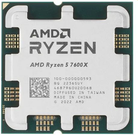 ПроцессорAMDRyzen57600X(100-000000593)OEM-AM5,6х4.7ГГц,L2-6МБ,L3-32МБ,2хDDR5-5200МГц,AMDRadeonGraphics,TDP105Вт