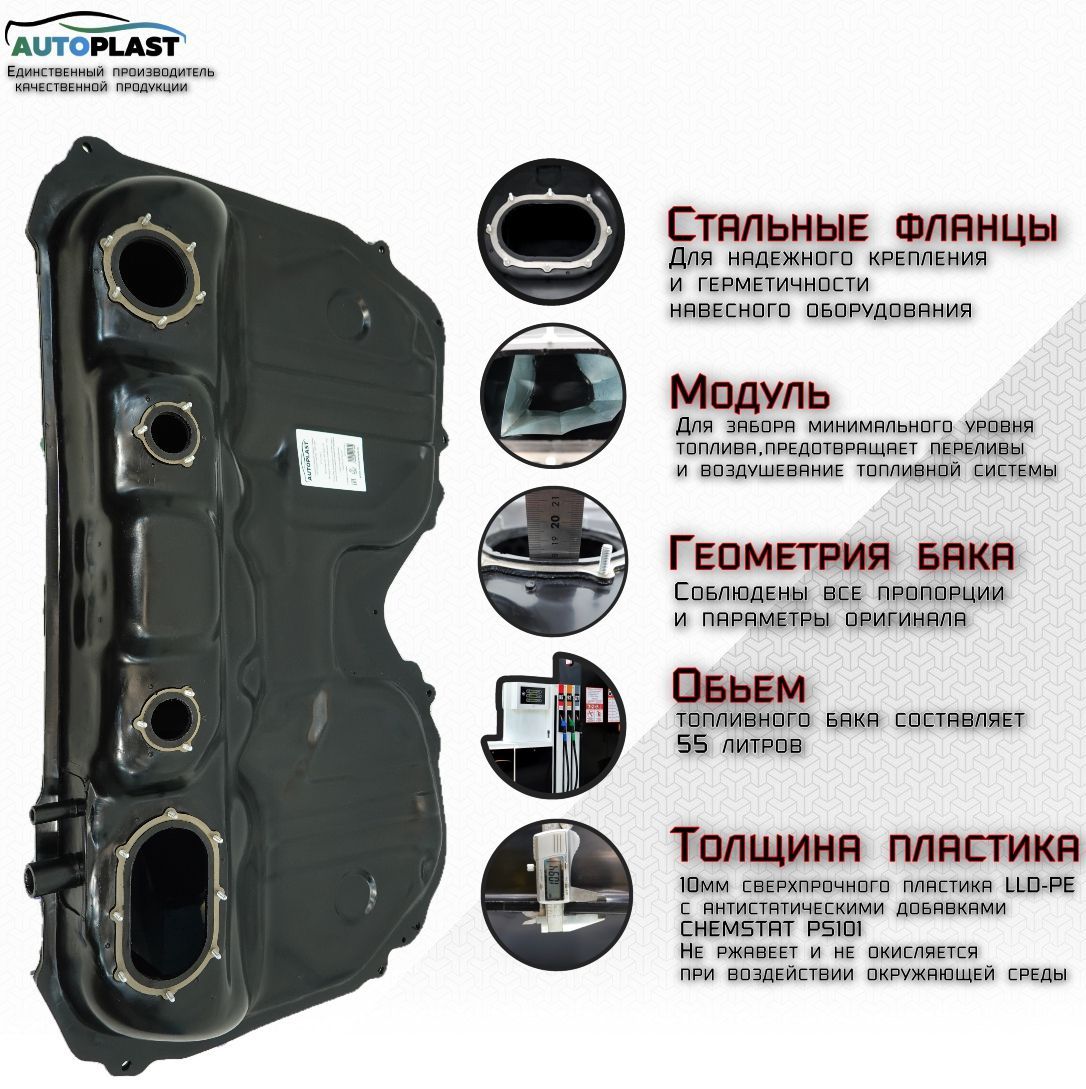 Топливный бак для Subaru Forester SF,SG,Subaru Impreza 1997-2008, поколение  1 и 2 - AUTOPLAST арт. PFT71SF1 - купить по выгодной цене в  интернет-магазине OZON (855688041)