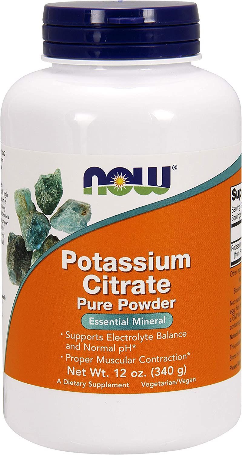 NOW Potassium Citrate Pure Powder 340г (чистый порошок цитрата калия)