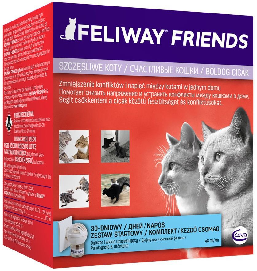 CEVA Feliway Friends феромон для коррекции поведения кошек, флакон + диффузор, 48 мл