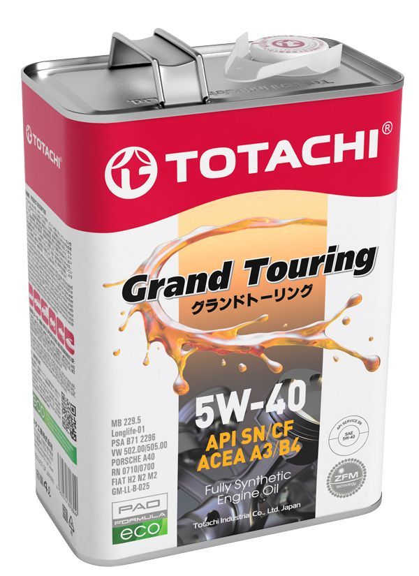 TOTACHI GRAND TOURING 5W-40 Масло моторное, Синтетическое, 4 л