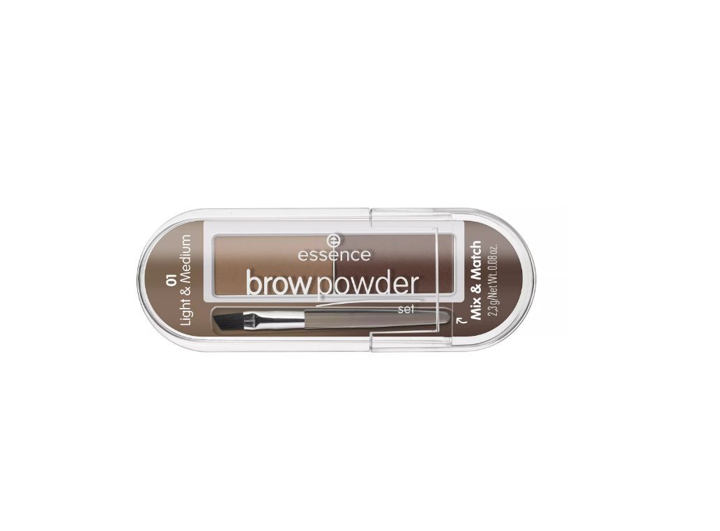 Essence Brow Powder Set Тени для бровей тон 01 для блондинок