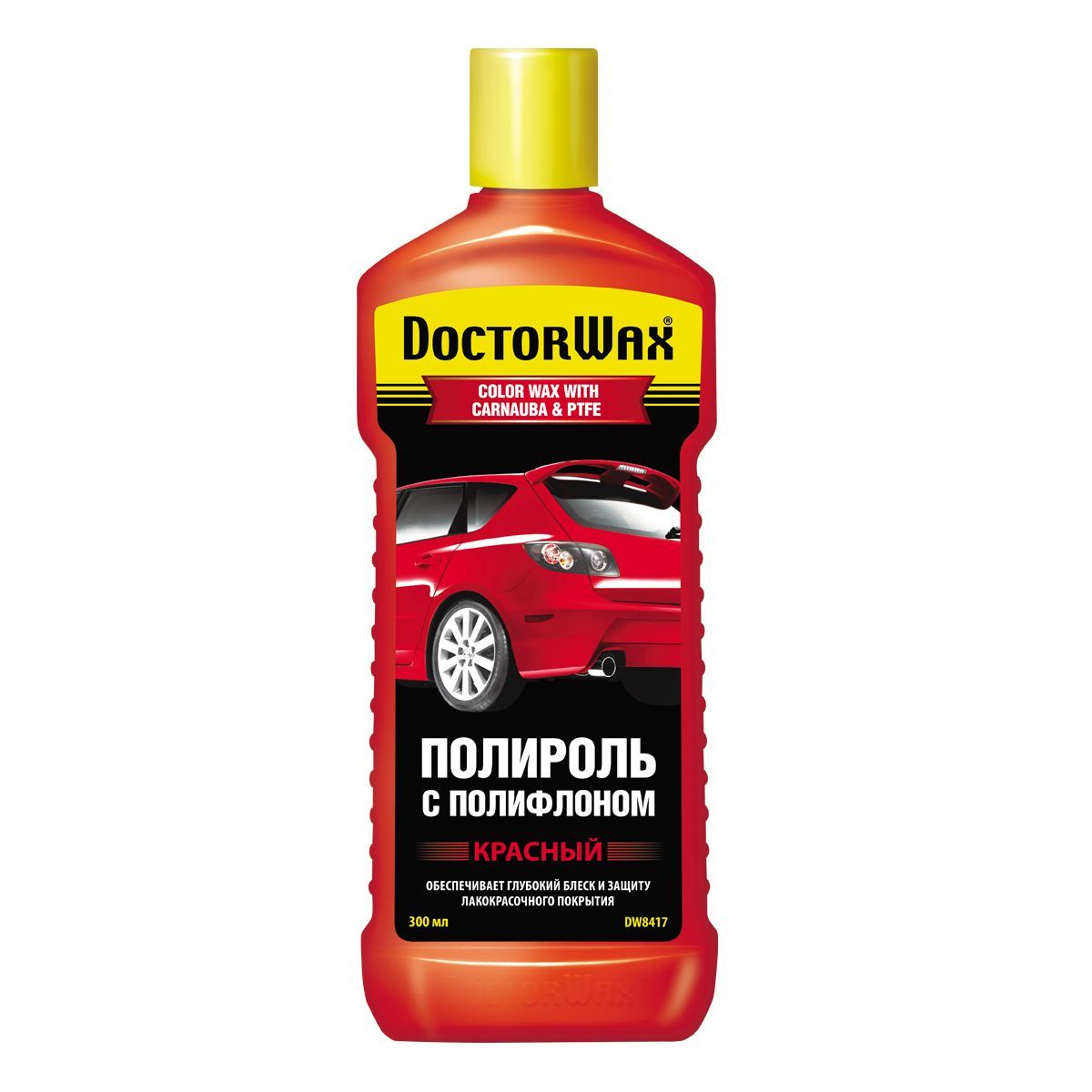 КрасныйполирольдляавтомобиляDoctorWaxDW8417,300мл.,CARNAUBA,цветнойполирольдлякузова,воскдляавтомобиля