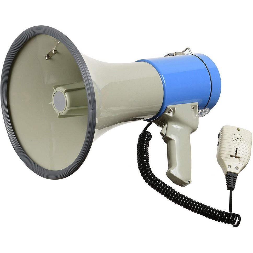 Megaphone Трансляционный громкоговоритель HW-66SR, 30 Вт, серый, синий