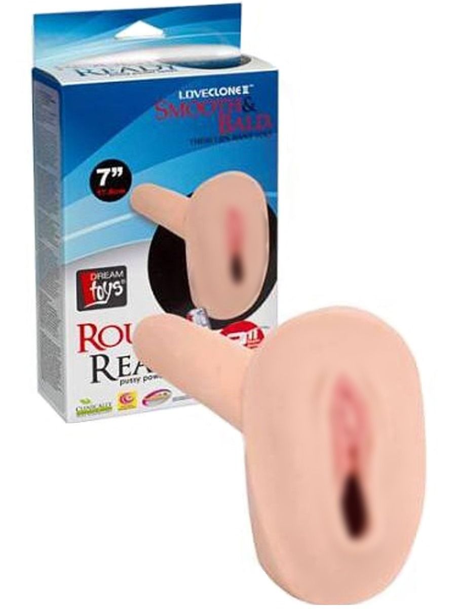 Мастурбатордлямужчинсвибрацией"REALSTUFFSMOOTH&BALD"17.8cm