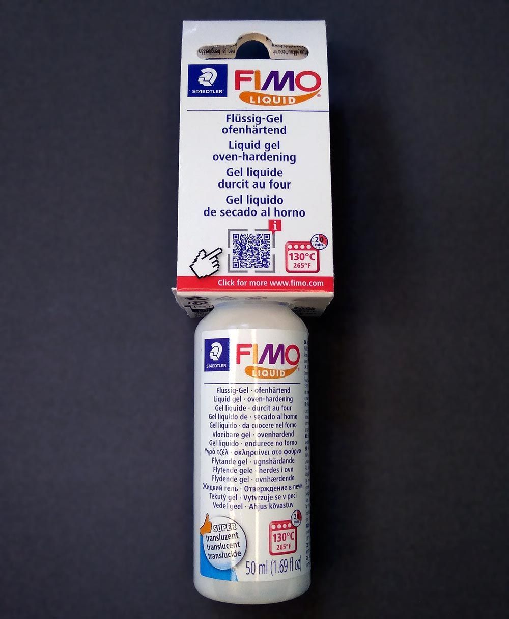 Декоративный гель Fimo Liquid 8050-00 BK (50 мл) - для склеивания и создания эффектов