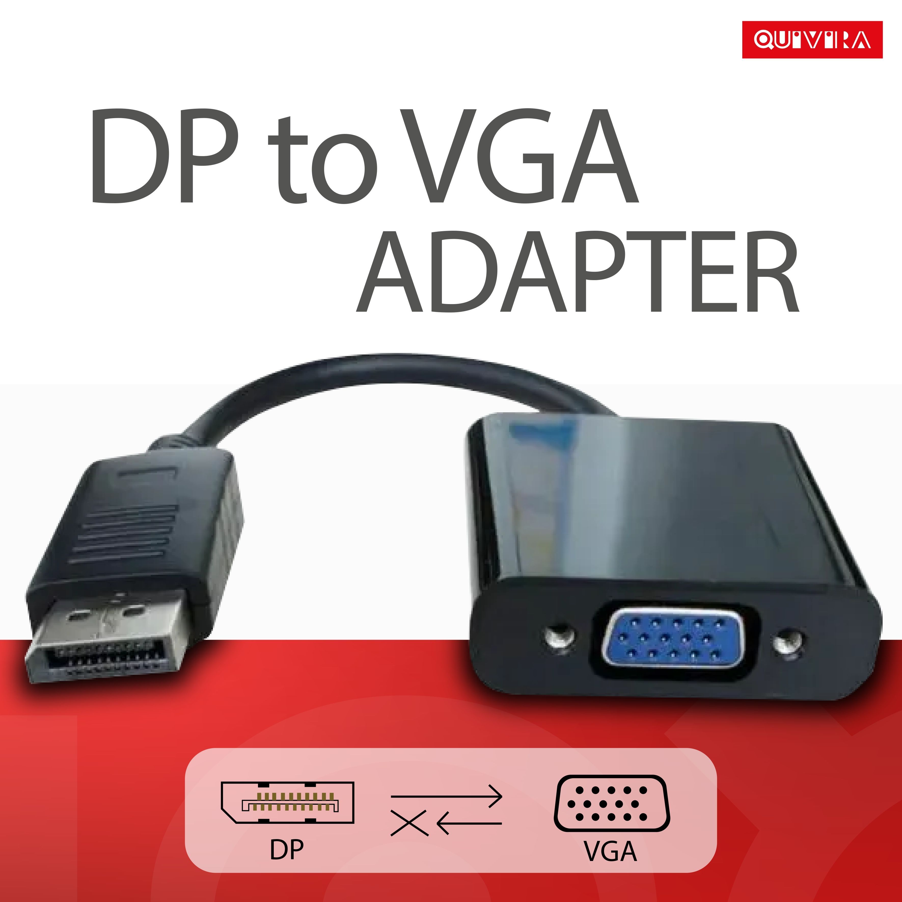 Кабель DisplayPort, VGA (D-Sub) QUIVIRA DP_DisplayPort_VGA (D-Sub ...
