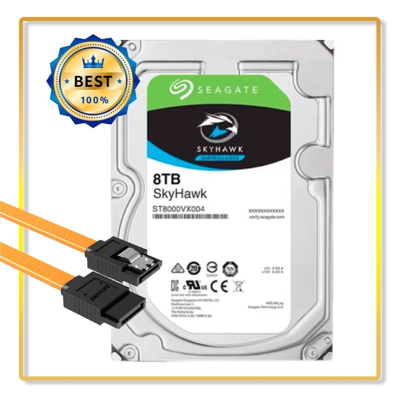 Seagate8ТБВнутреннийжесткийдискSkyHawkHDD3.5"5900(ST8000VX004)