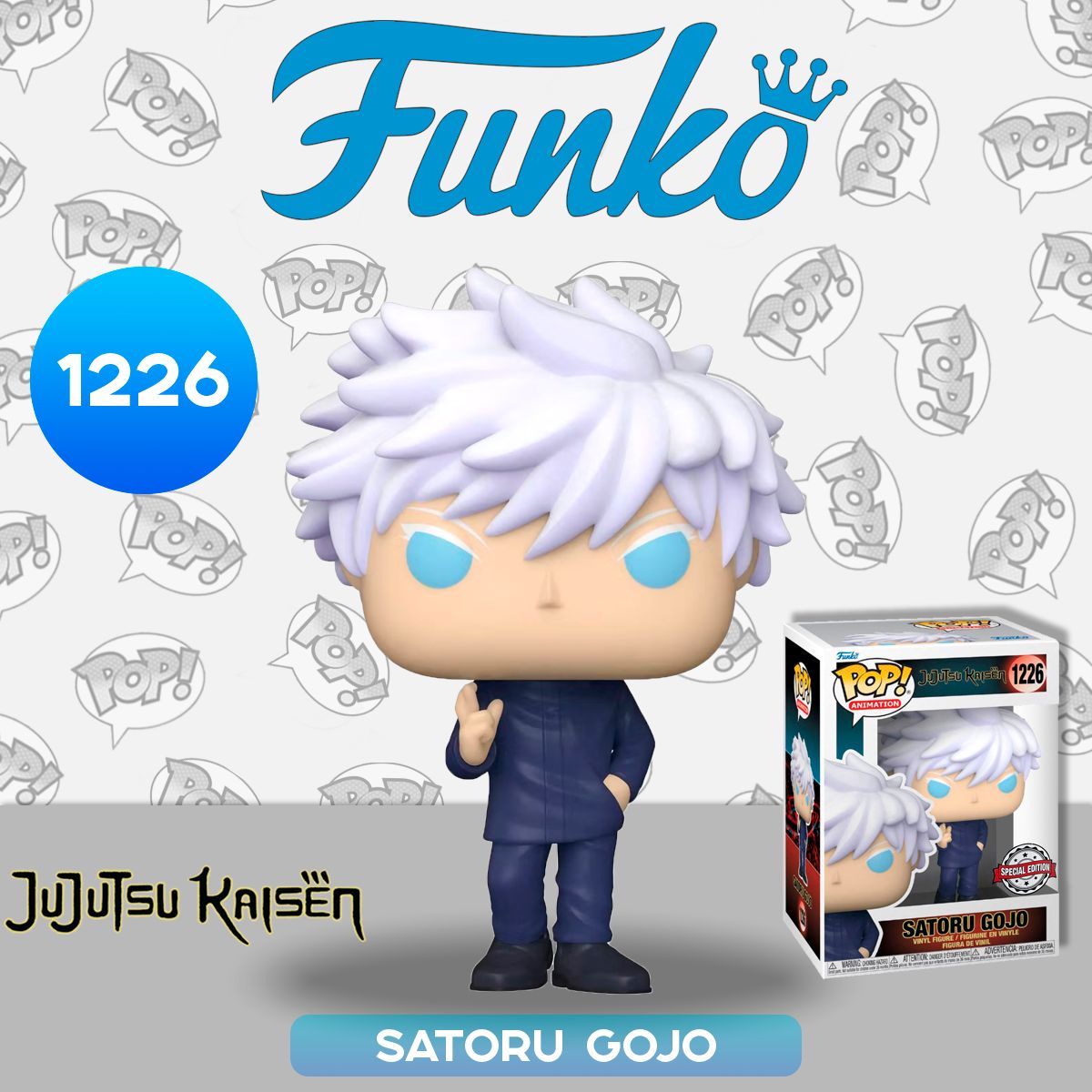 Фигурка Funko POP! Animation Jujutsu Kaisen Satoru Gojo WinterCon22 (Exc)  (1226) 67040 / Фигурка по мотивам аниме 