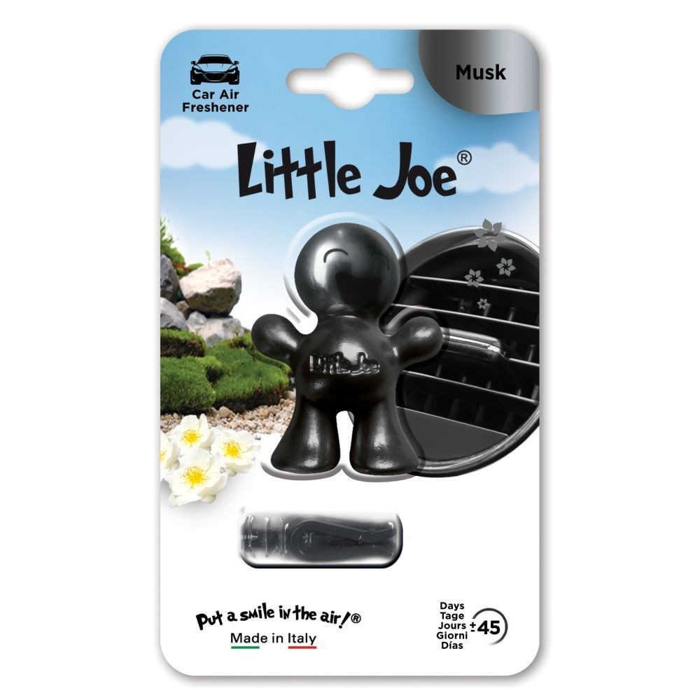 Ароматизатор для автомобиля в дефлектор улыбающийся человечек Little Joe  Metallic Musk, Мускус