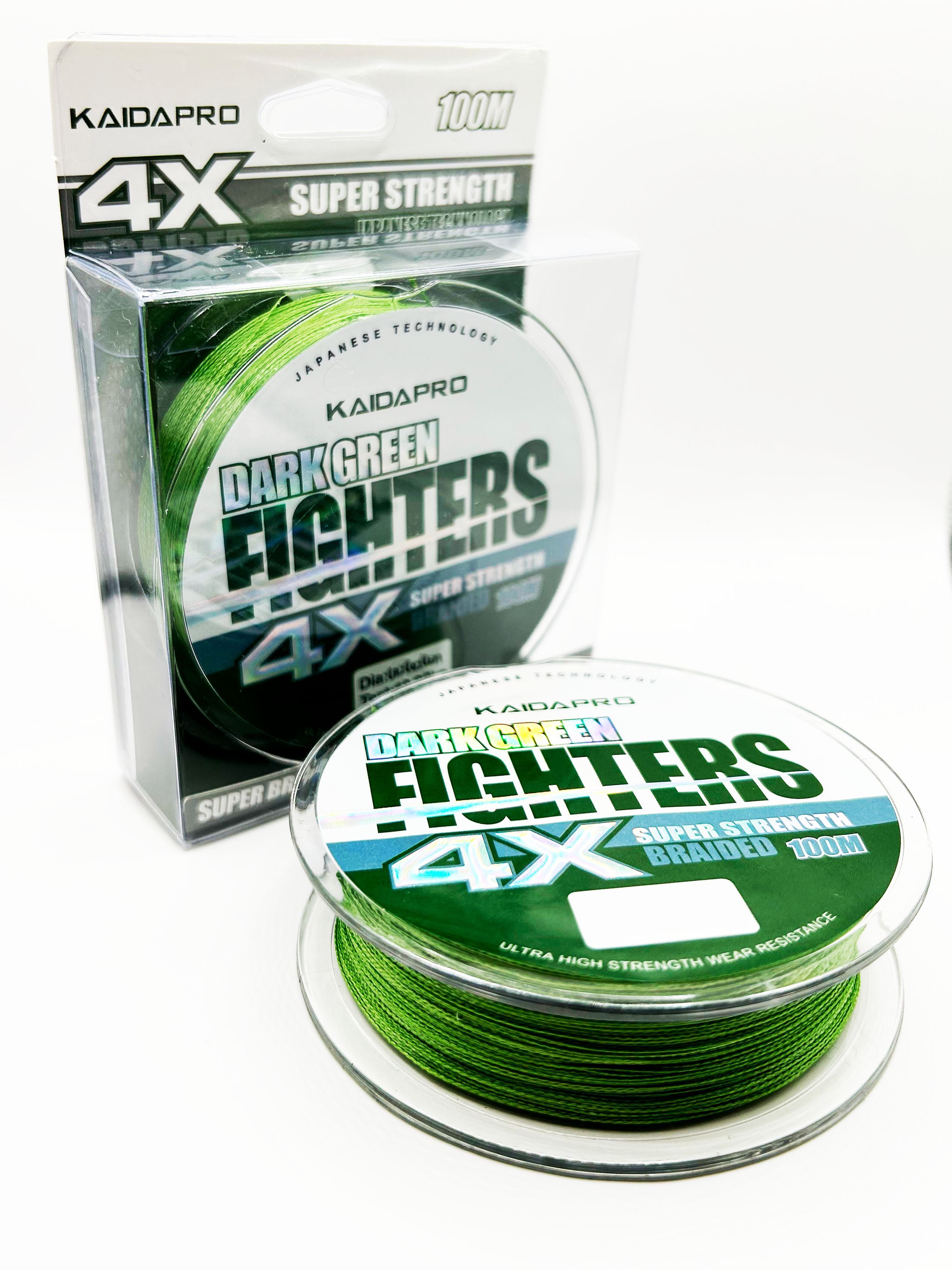 Плетеный шнур KAIDA FIGHTETS 100м 0.16мм (15.20кг) Dark Green