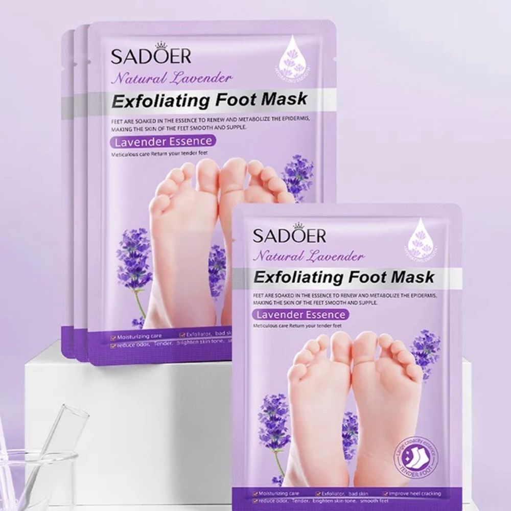 Пилинг-носочки с маслом лаванды Sadoer Exfoliating Foot Mask Lavender Essence