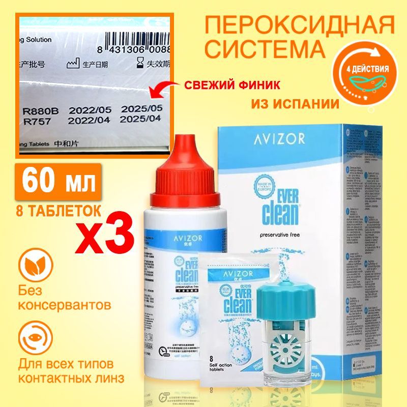 Ever clean пероксидная. Avizor ever clean попал в глаз.