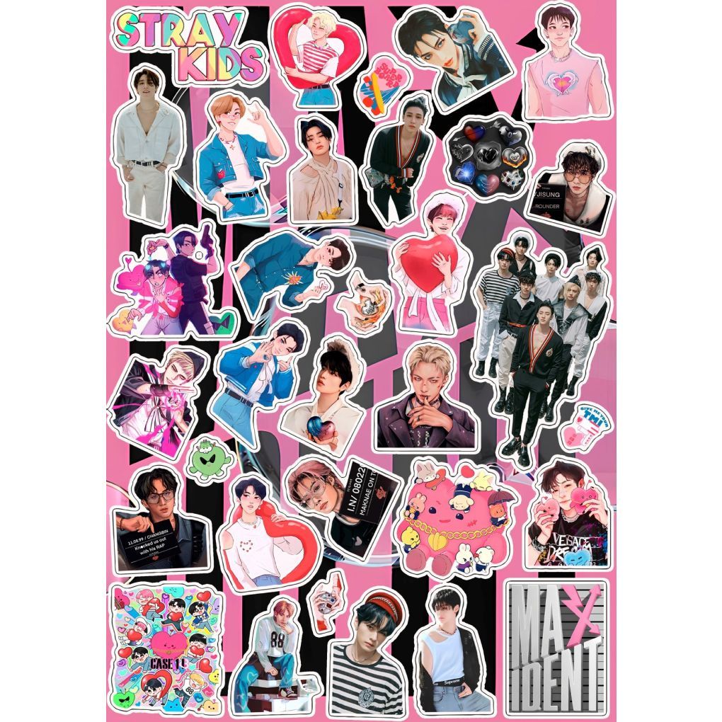 Stray наклейки. Stray Kids Stickers. Наклейки Stray Kids очень много.