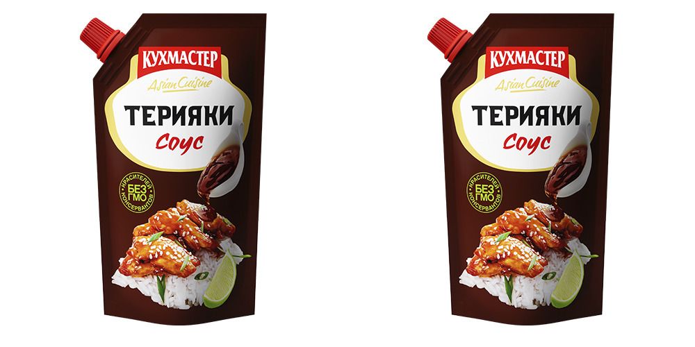 Кухмастер Соус  Терияки, 230 г, 2 уп