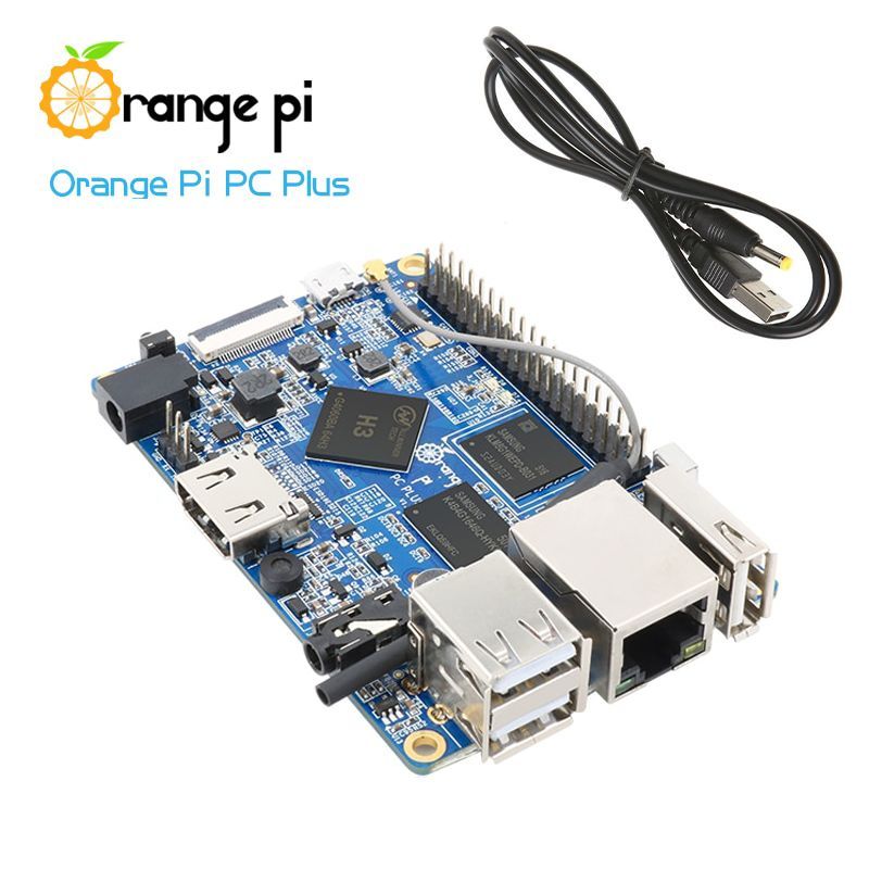 Микрокомпьютер Orange pi PC Plus(1GB 8GB) + кабель питания (одноплатный компьютер)