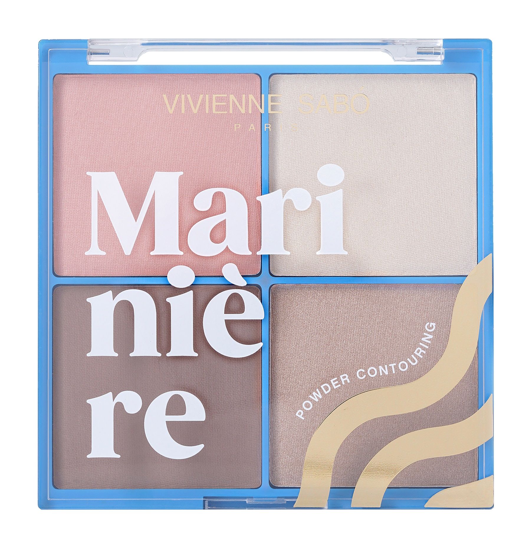 Vivienne Sabo Пудровая палетка для скульптурирования лица Powder Face Contouring Palette Mariniere, 17,2 г, 01