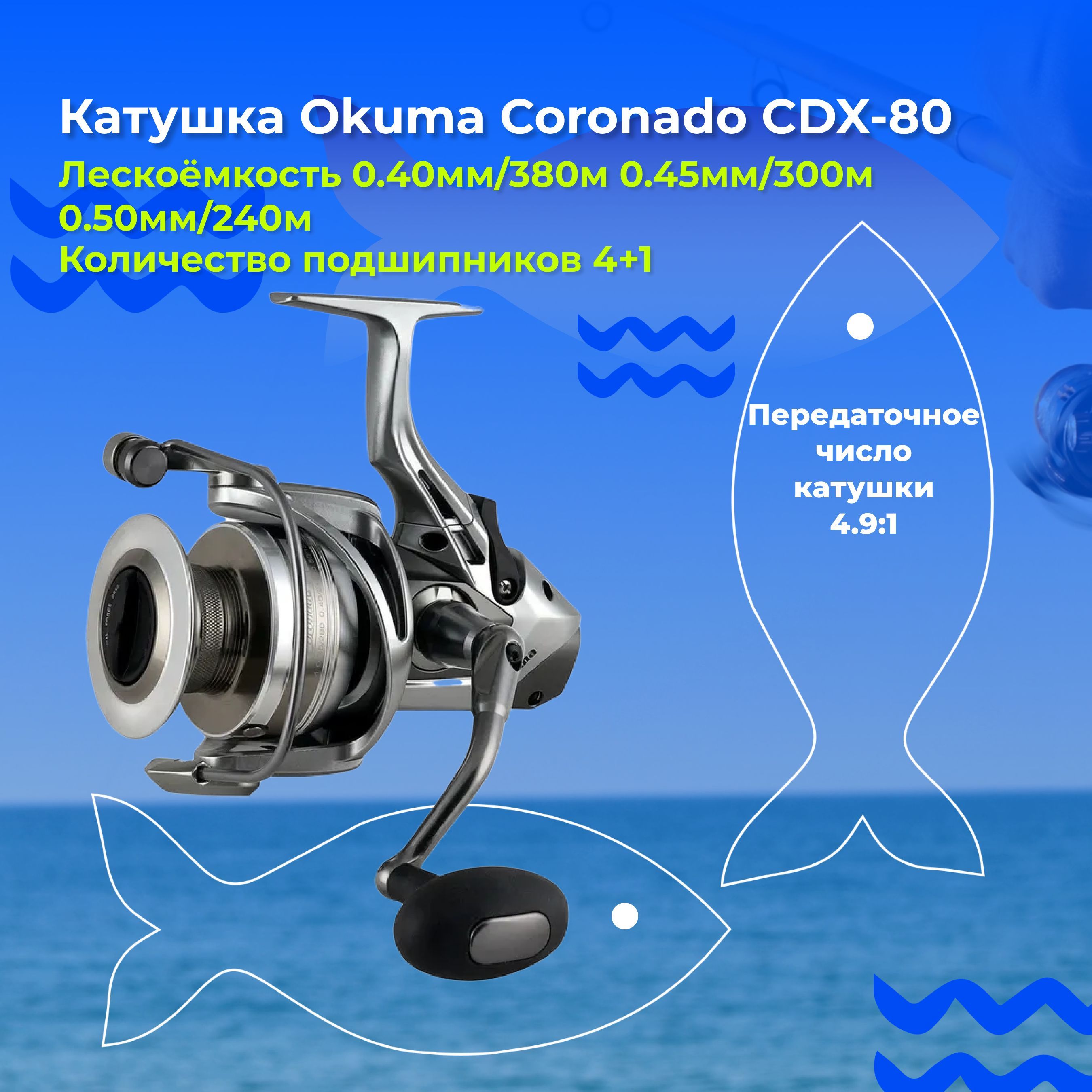 Катушка Okuma Coronado Св55 Купить В России