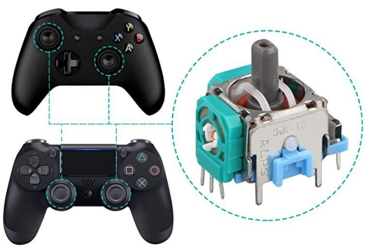 Ремонт дрифта стика xbox chastnyi master. Xbox one Elite Controller ps4. Dualshock 4 ps4 3d стик. Геймпад Xbox one и Dualshock 4. Ps4 left Analog Stick.