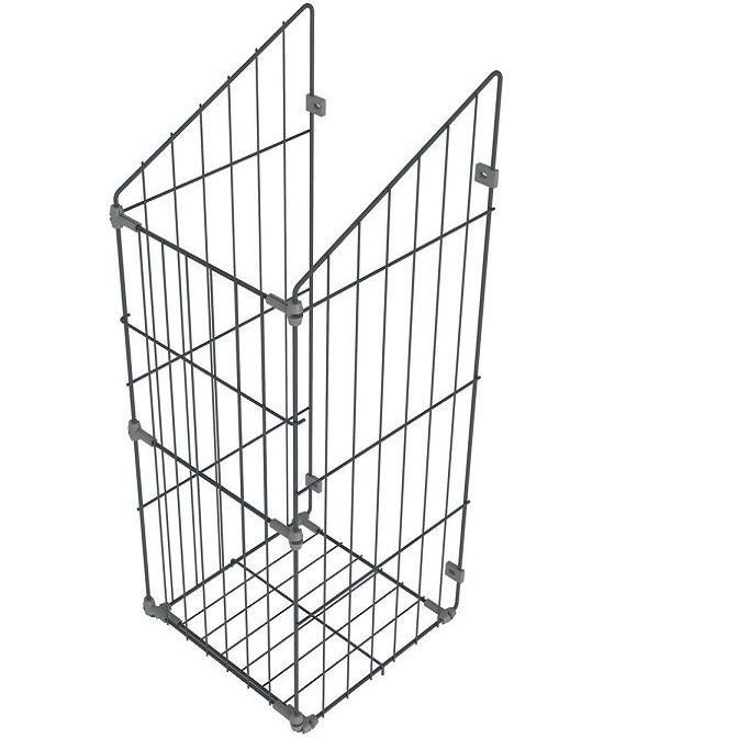 Корзинадлябельяоткидная50(305х430х620),вмодуль500мм,антрацит