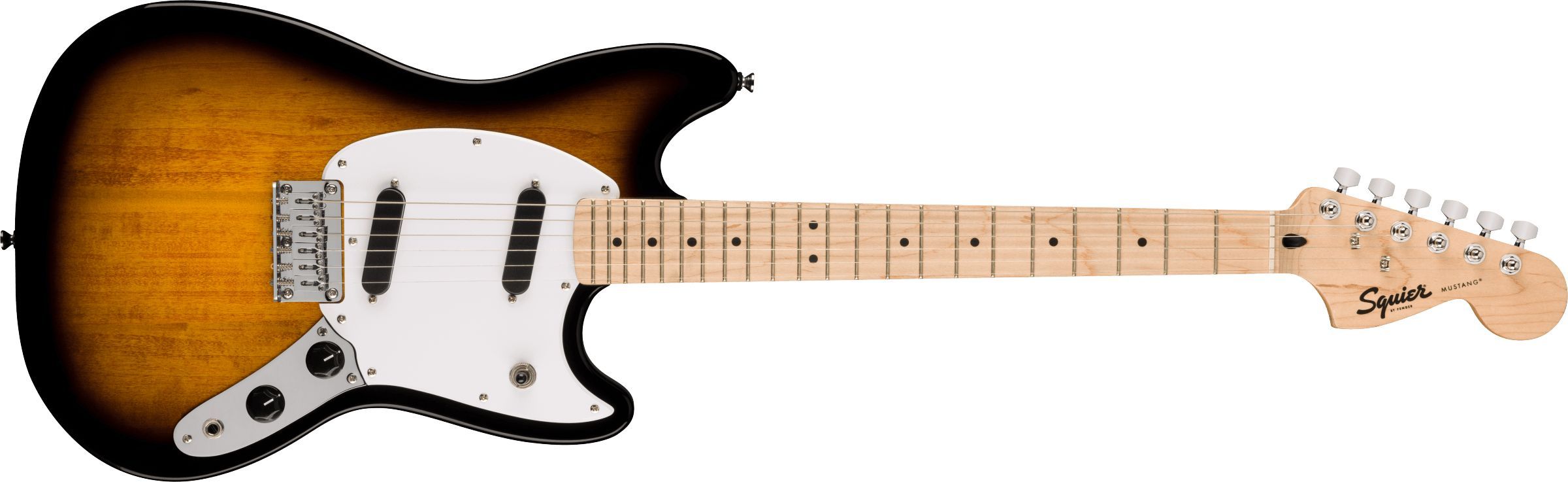 Squier by Fender Электрогитара Sonic Mustang, 2-Color Sunburst 6-струнная, корпус Тополь 4/4