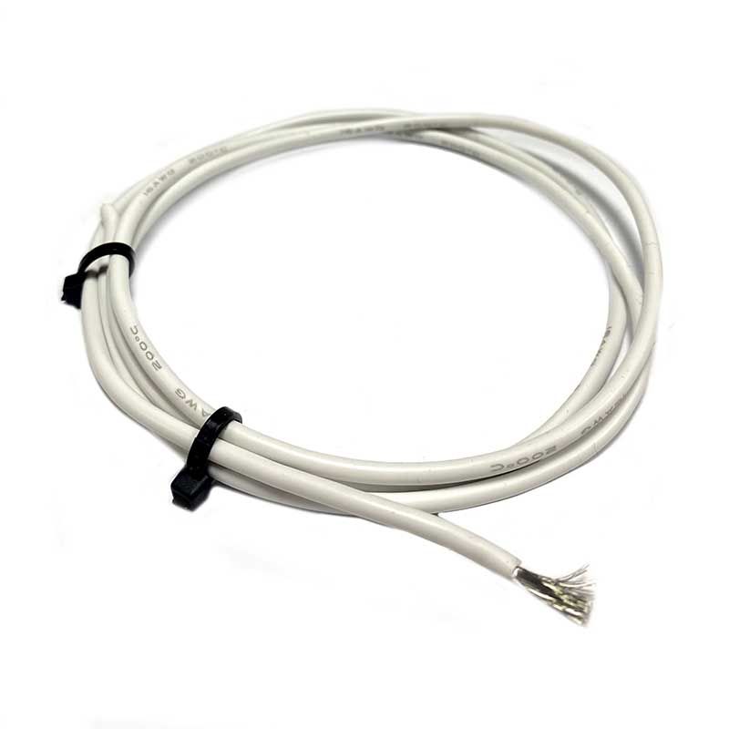 Проводсиликоновый16AWG(1,5ммкв)белый1м