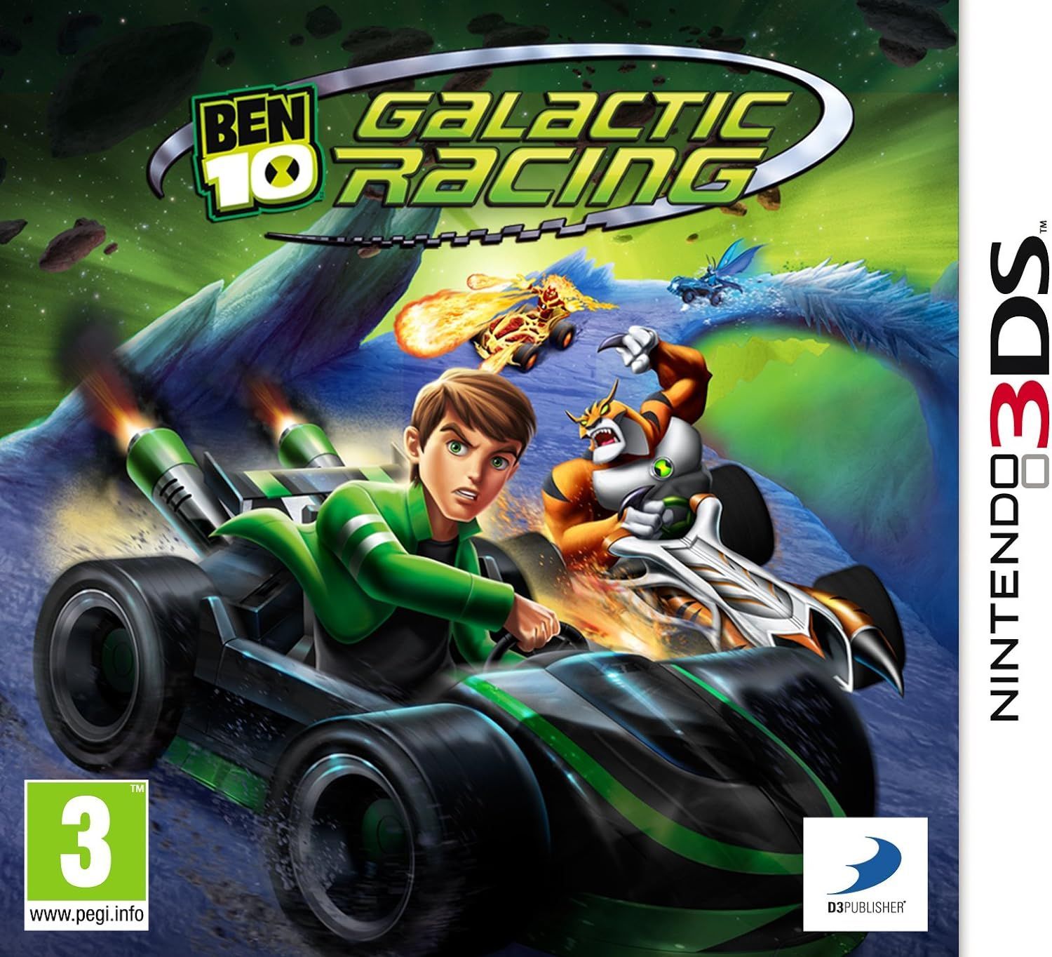 Игра Ben 10: Galactic Racing (Nintendo 3DS, Английская версия)