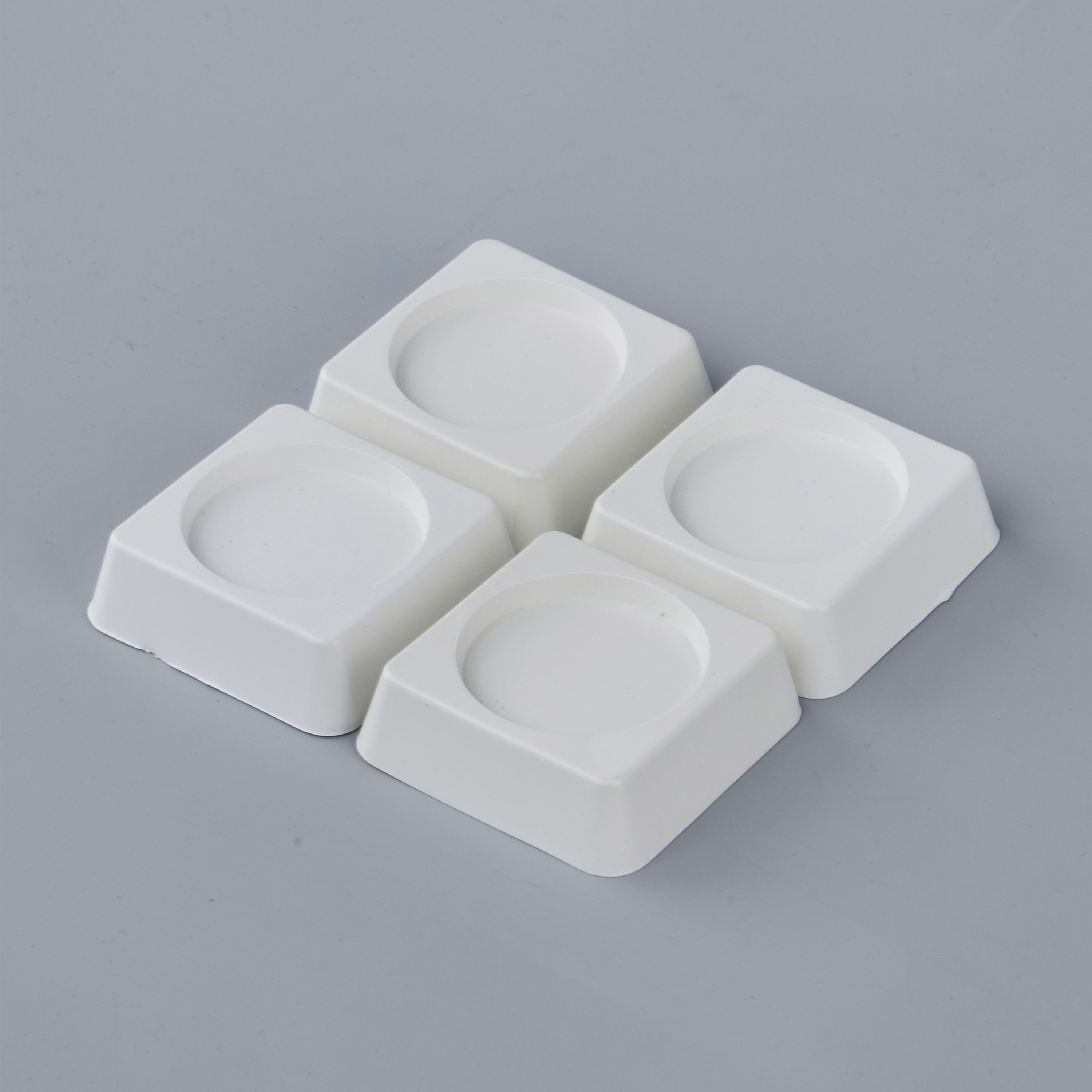Антивибрационныеподставкидлястиральноймашиныихолодильника,квадратные,4шт.,белые