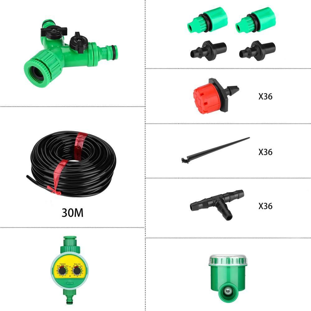 Таймер для полива deko. Комплект для капельного полива Deko dki50 50m 065-0946. Таймер для полива электронный Deko dkit04 с шаровым механизмом. Комплект для капельного полива Deko dki30 30 м. Шаровые таймеры для капельного полива.