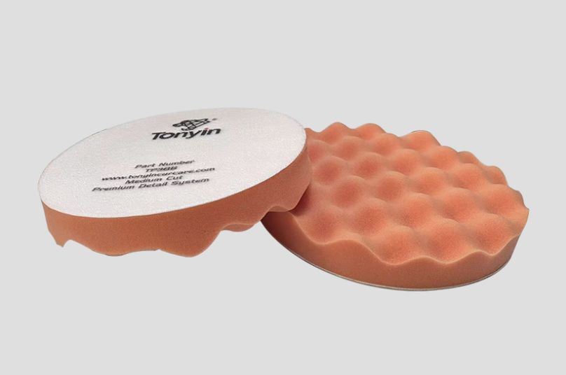 TP38B Рифленый поролоновый полировальник средний без отверстий 8 дм. WAFFLE GRIP FOAM PAD (MEDIUM) TONYIN