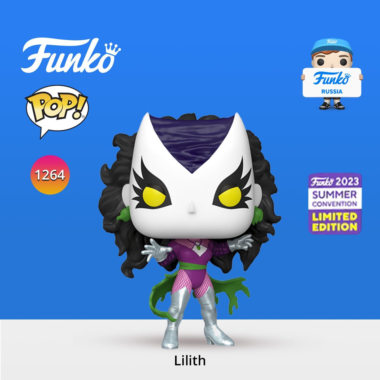 Фигурка Funko POP! Bobble Marvel Lilith SDCC23 (Exc)/ Фанко ПОП по мотивам  вселенной Марвел, фигурка-башкотряс - купить с доставкой по выгодным ценам  в интернет-магазине OZON (1196536326)