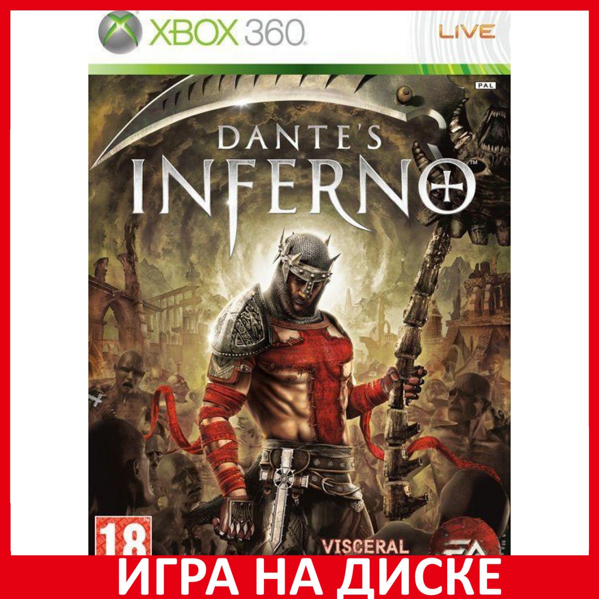 Игра Dantes Inferno_Xbox One_XBox 360_Xbox Series_Blu-ray (Xbox One, XBox 360, Английская версия)