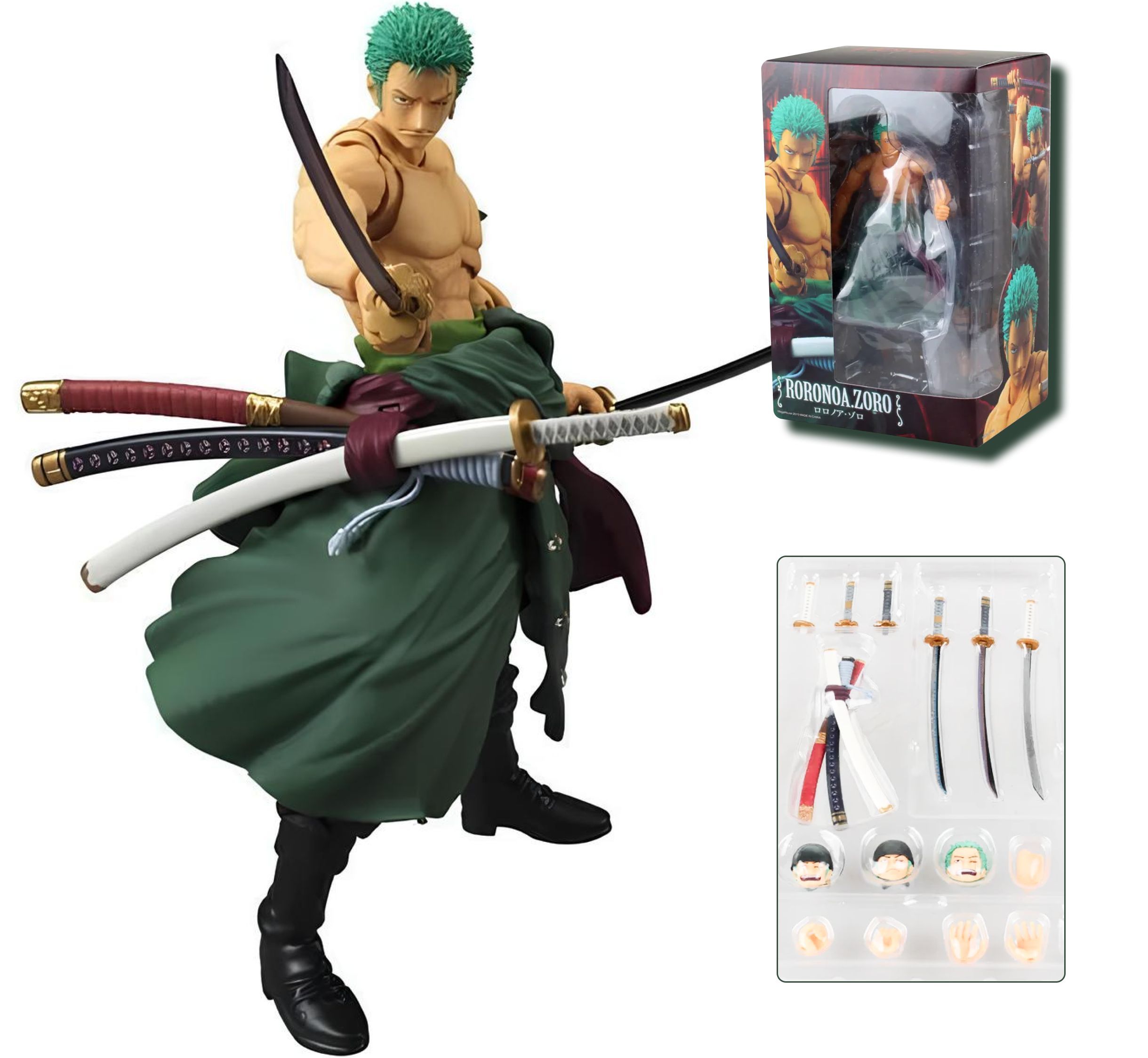 Фигурка Ван Пис Ророноа Зоро / One Piece Zoro Roronoa (18см) - купить с  доставкой по выгодным ценам в интернет-магазине OZON (1207334330)