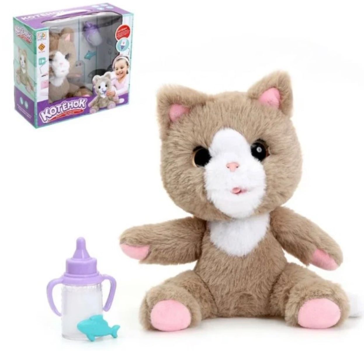 Игрушка котик интерактивный