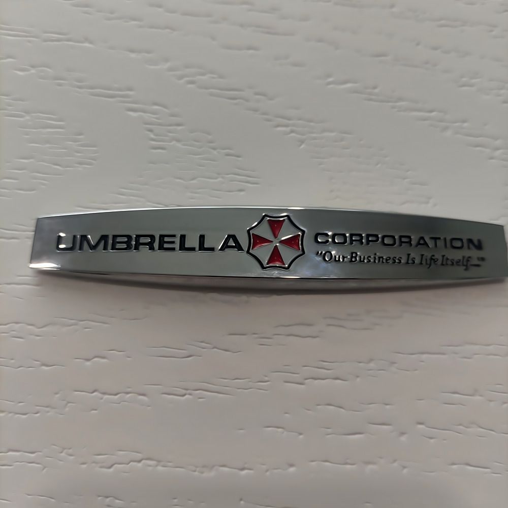 Наклейка шильдик на авто Umbrella Corporation (металл) - купить по выгодным  ценам в интернет-магазине OZON (1228587169)