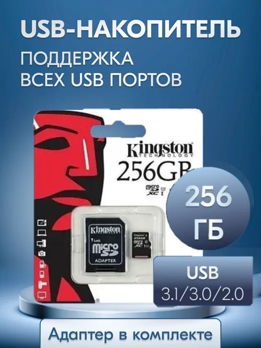 Карты памяти MICROSD 256 ГБ купить на OZON по низкой цене