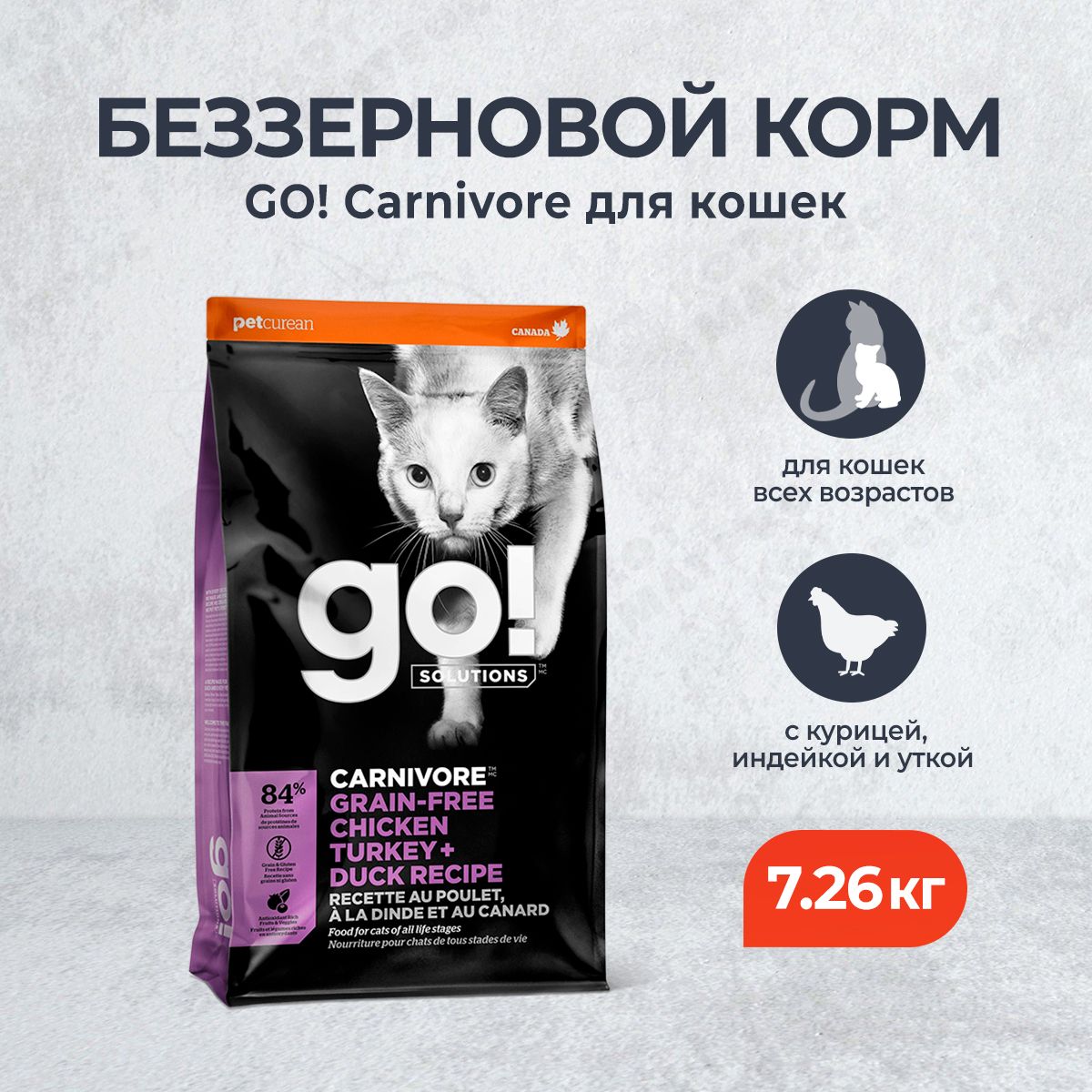 Купить Корм Go Для Кошек Беззерновой