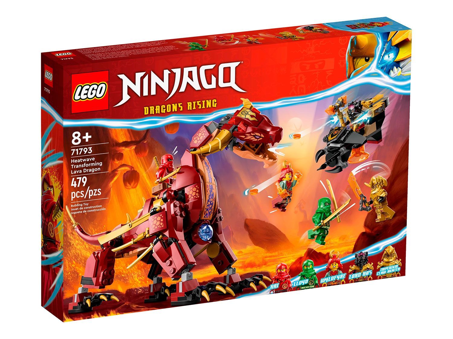 Конструктор LEGO Ninjago Лавовый дракон-трансформер 71793 - купить с  доставкой по выгодным ценам в интернет-магазине OZON (1241861085)