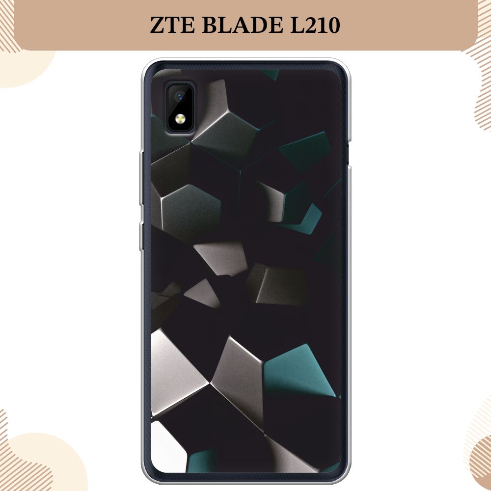 Силиконовый чехол на ZTE Blade L210 / ЗТЕ Блэйд Л210, матовый Геометрия 20  - купить с доставкой по выгодным ценам в интернет-магазине OZON (295850259)