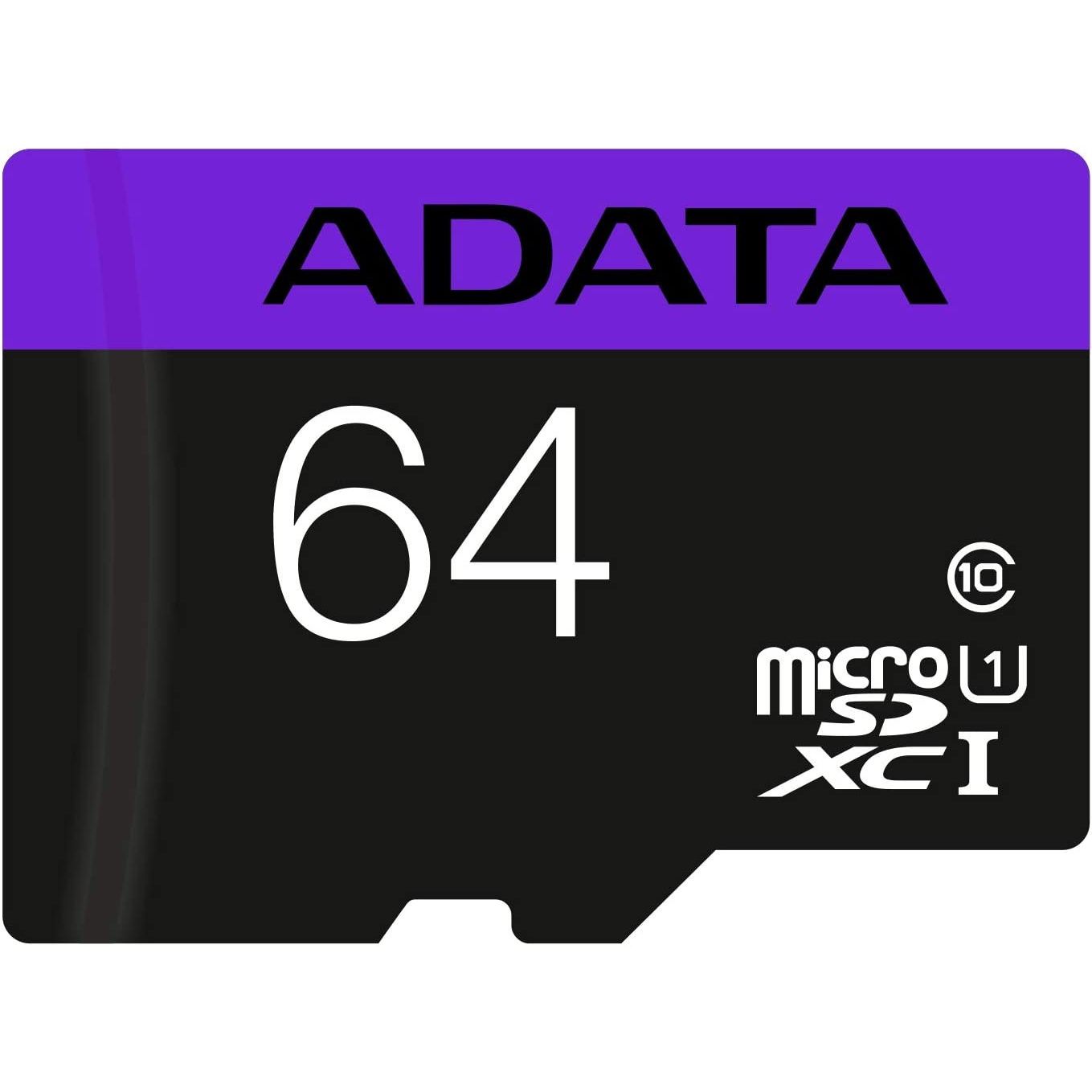 ФлешкартаmicroSDXCA-Data64GBAUSDX64GUICL10-RA1+adapter