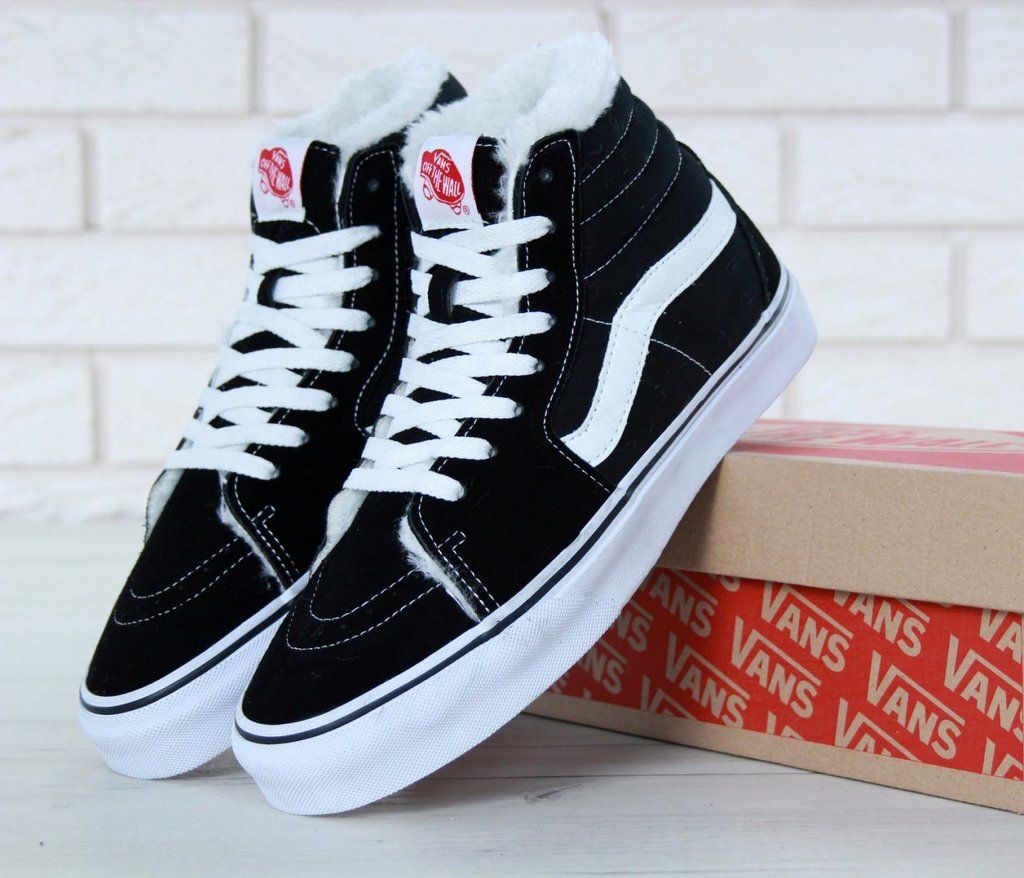 Vans зимние мужские. Зимние кеды vans sk8-Hi. Зимние кроссовки vans sk8. Зимние кеды vans sk8-Hi Black White. Vans sk8 Hi зимние с мехом.